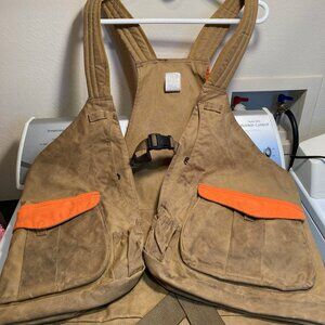 Filson waxed canvas upland hunting guide strap vest XL